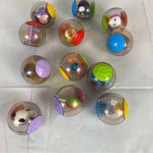 🧸Fisher Price Vintage 12 Peek-A-Blocks Roll-A-Rounds Baby Toy Ball Bundle